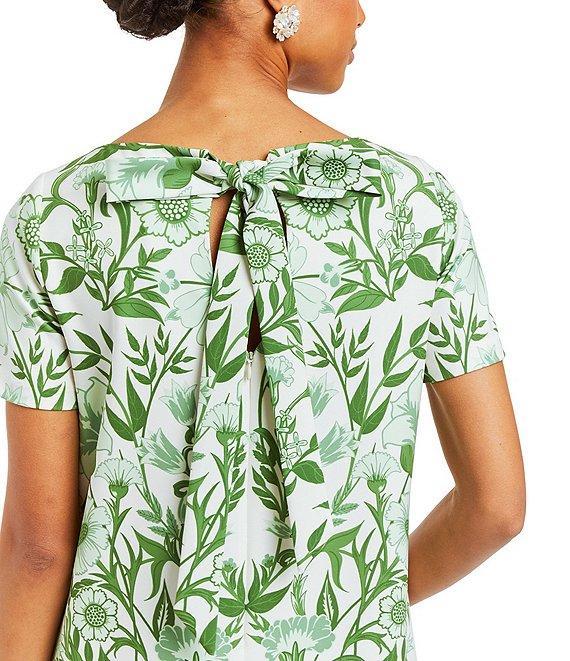 Mestiza New York Adria Stretch Crepe Bow Tie Detail Midi Dress Product Image