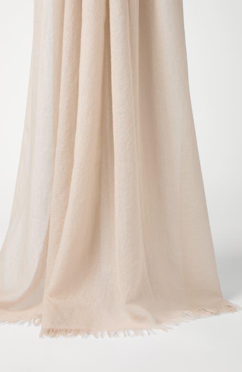 BRUNELLO CUCINELLI Cashmere And Silk Scarf In Beige Product Image