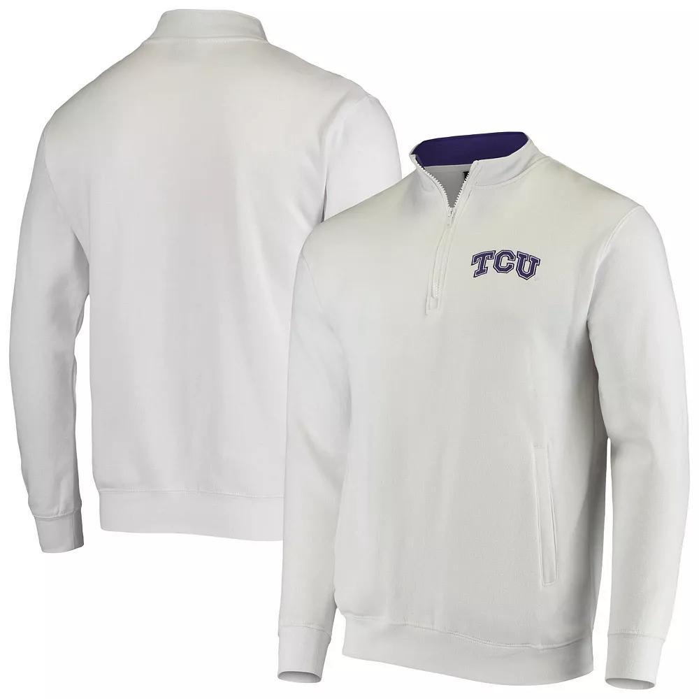 Men's Colosseum White TCU Horned Frogs Tortugas Logo Quarter-Zip Jacket, Size: 3XL Product Image