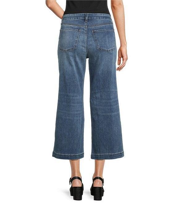 KUT from the Kloth Petite Size High Rise Patch Pockets Wide Leg Jeans Product Image