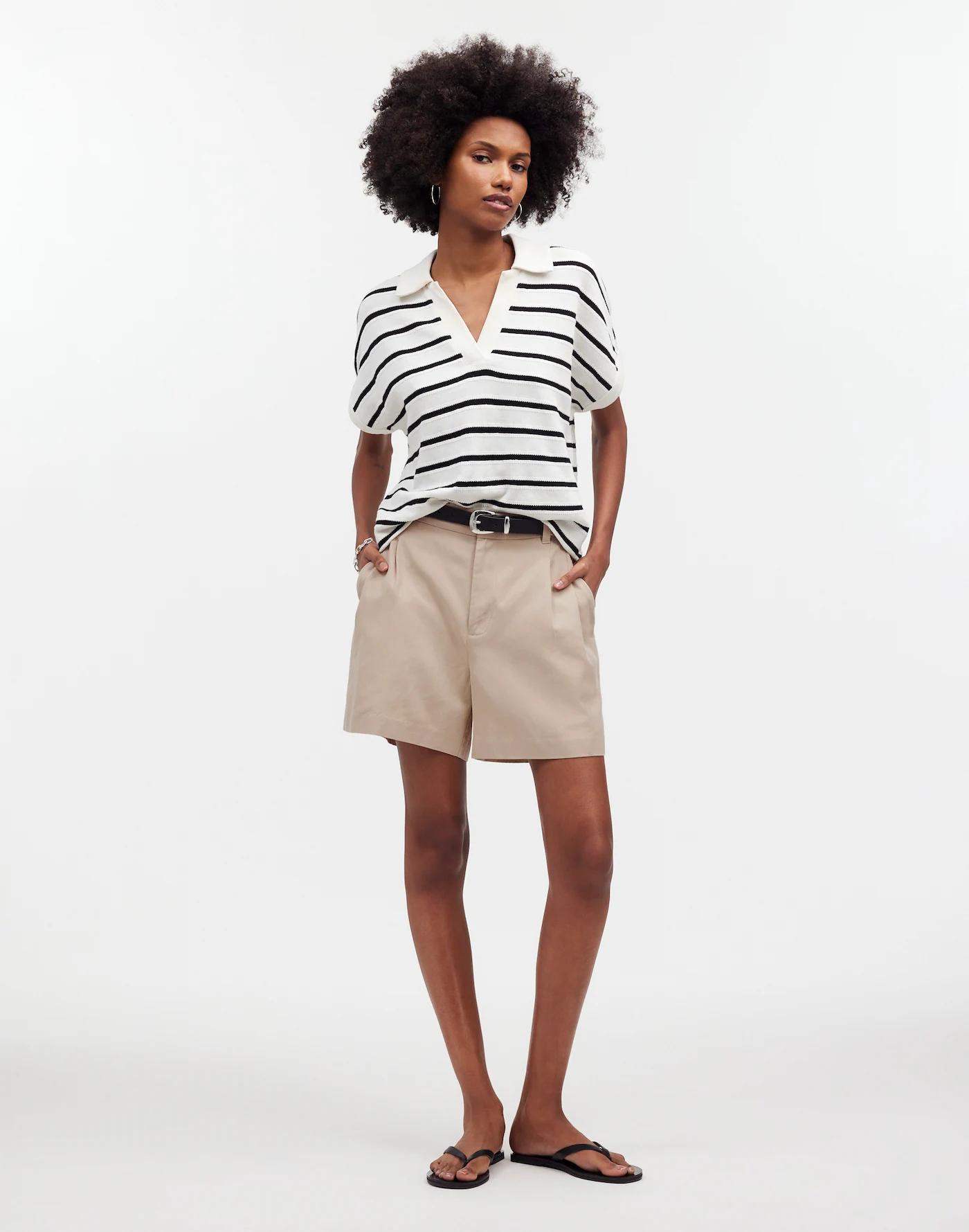 The Harlow Short in Drapey Twill Product Image