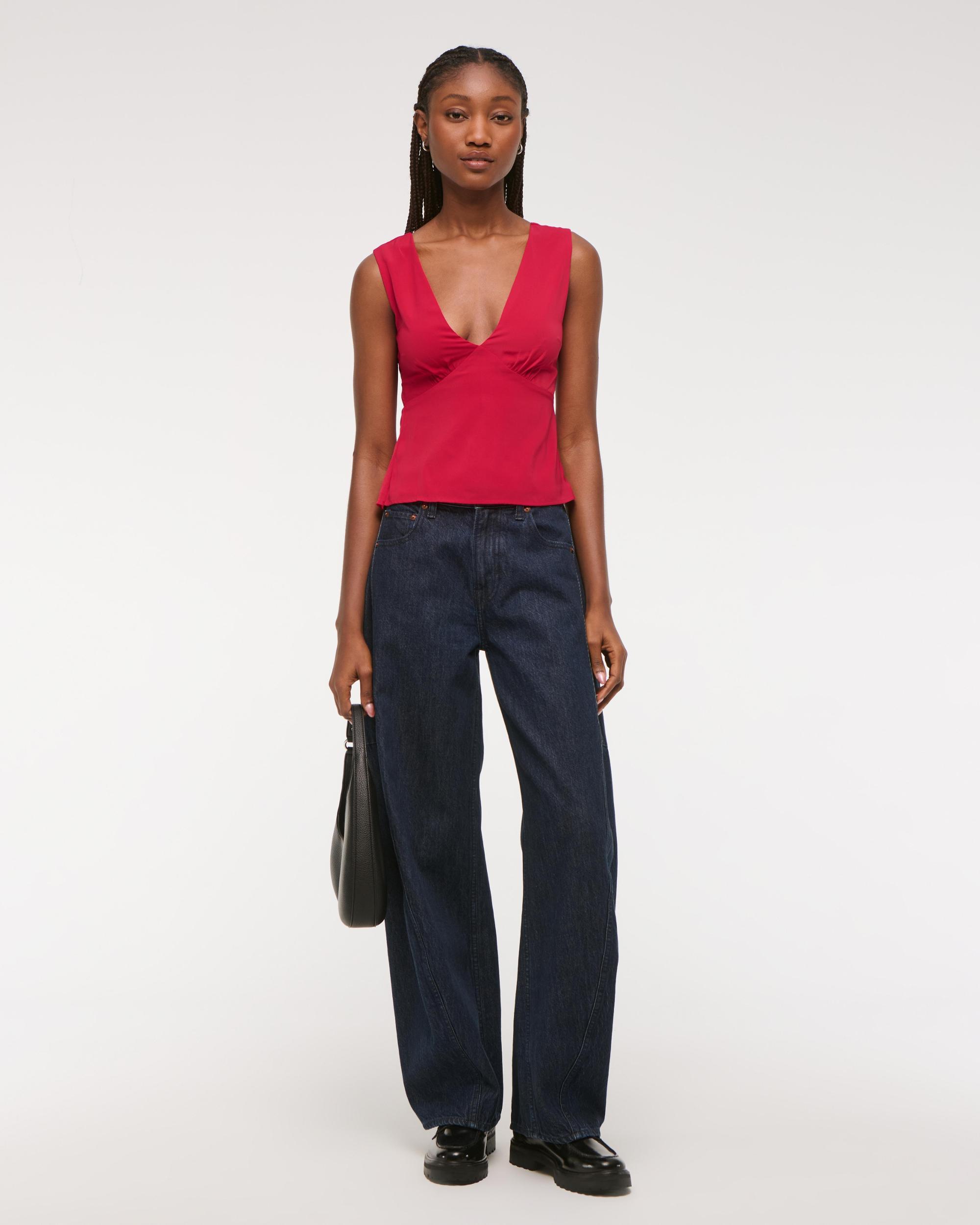 Tie-Back V-Neck Top Product Image