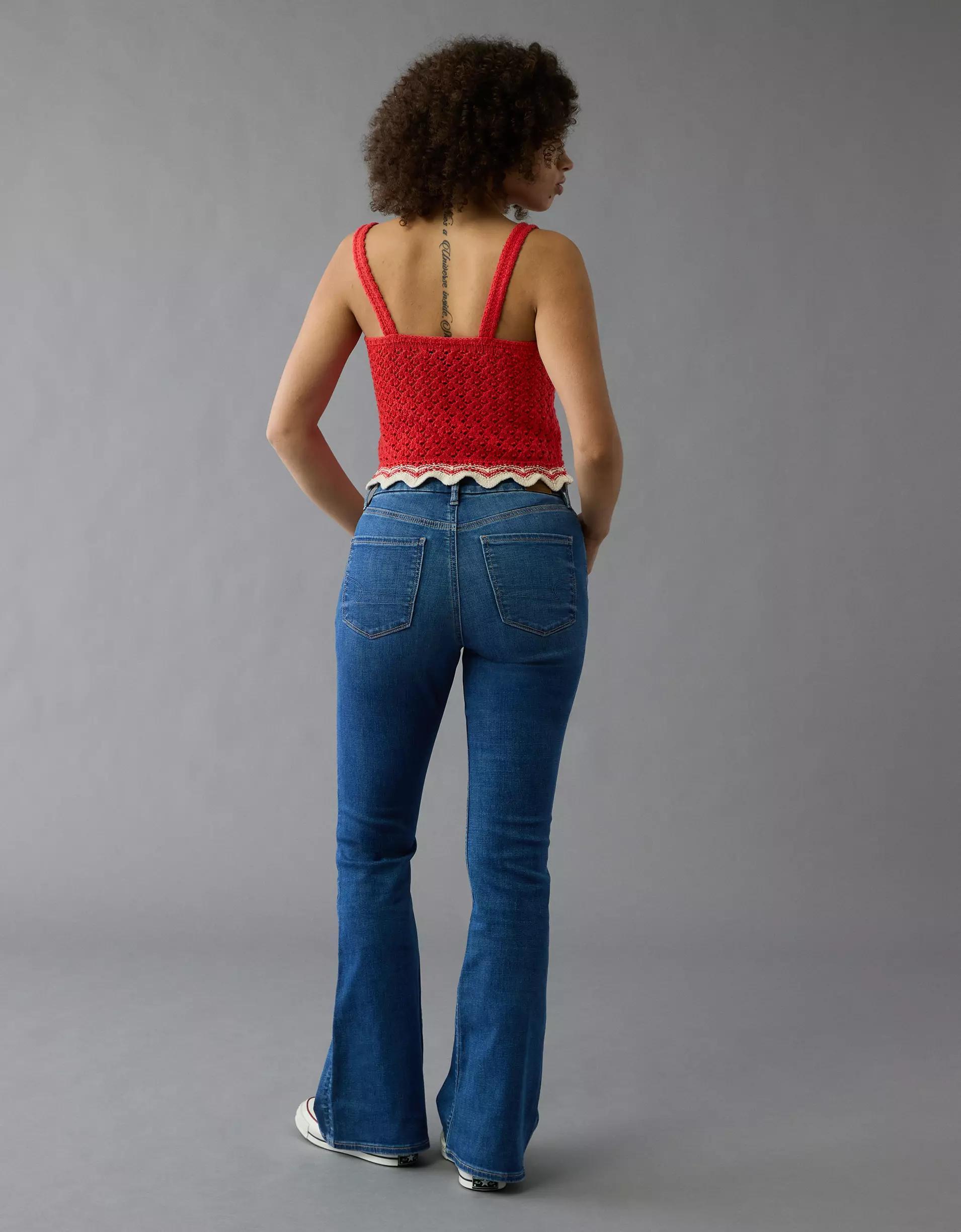 AE Next Level Curvy Super High-Waisted Flare Jean Product Image