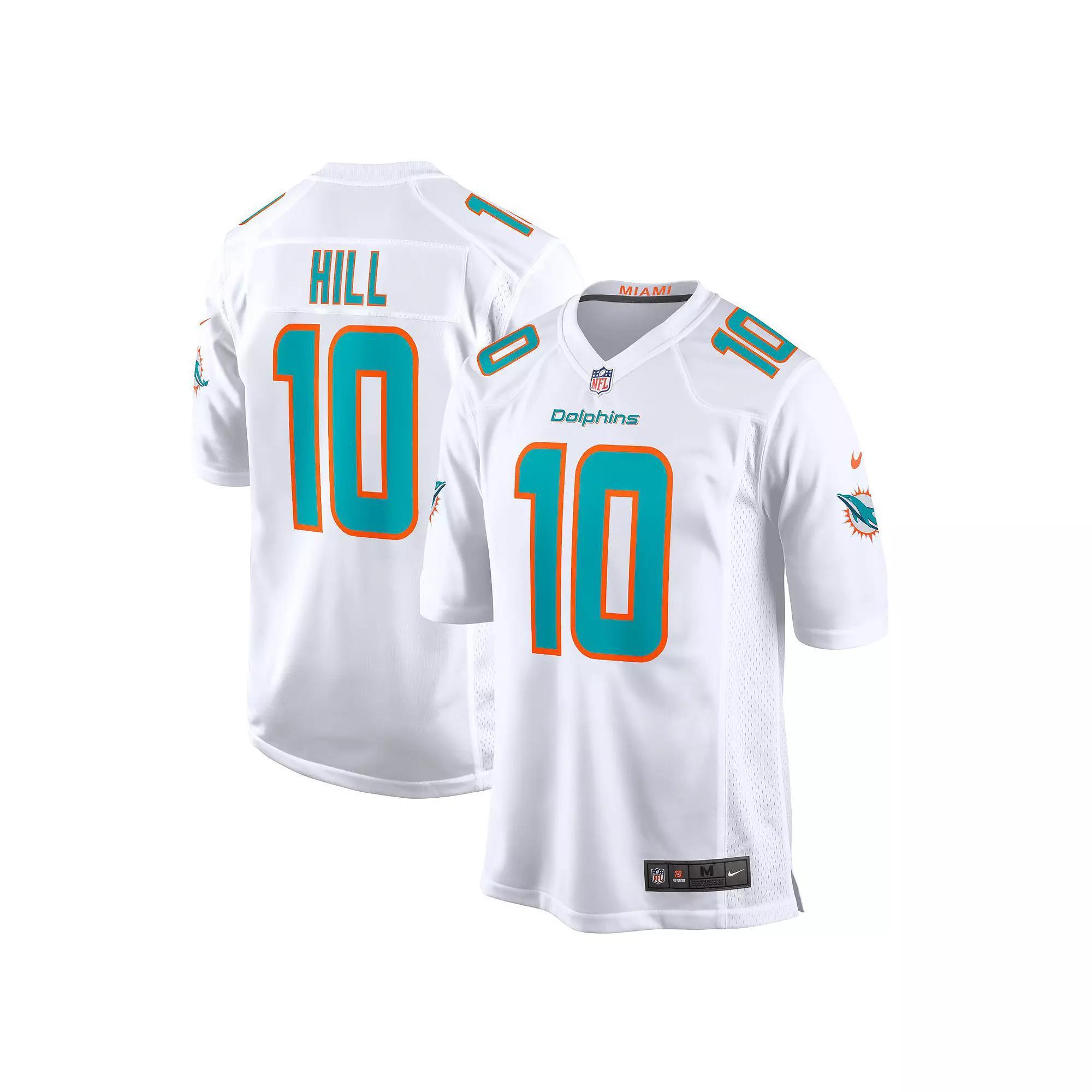 Men's Nike Tyreek Hill White Miami Dolphins Game Jersey, Size: XL Product Image