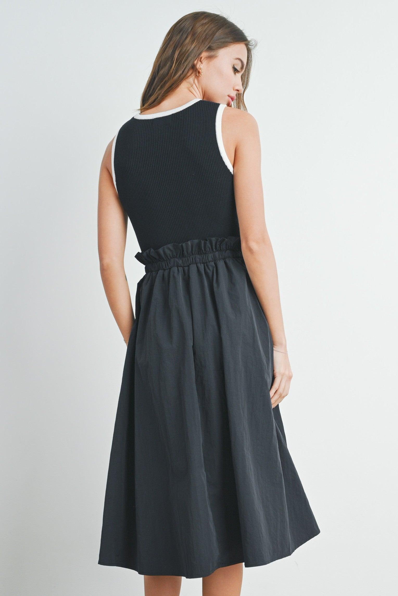 Contrast Tank Twofer Dress Product Image