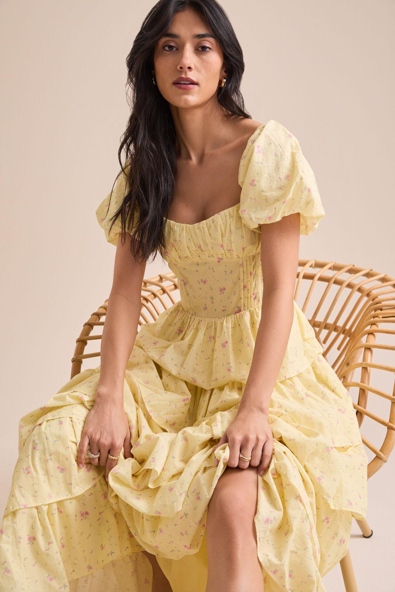Amy Floral Tiered Maxi Dress Product Image