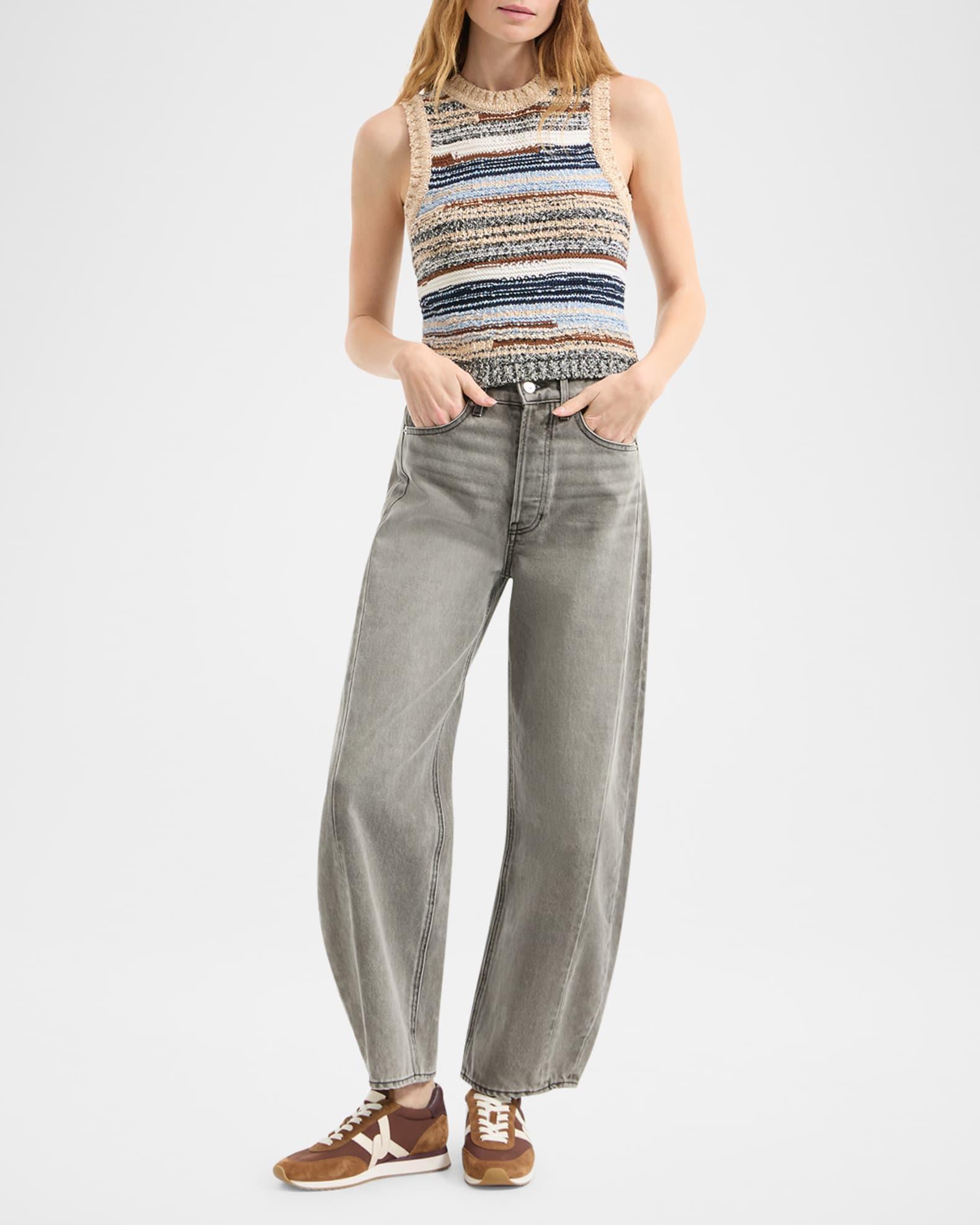 Jerrel Stripe Cropped Tank Top  Product Image