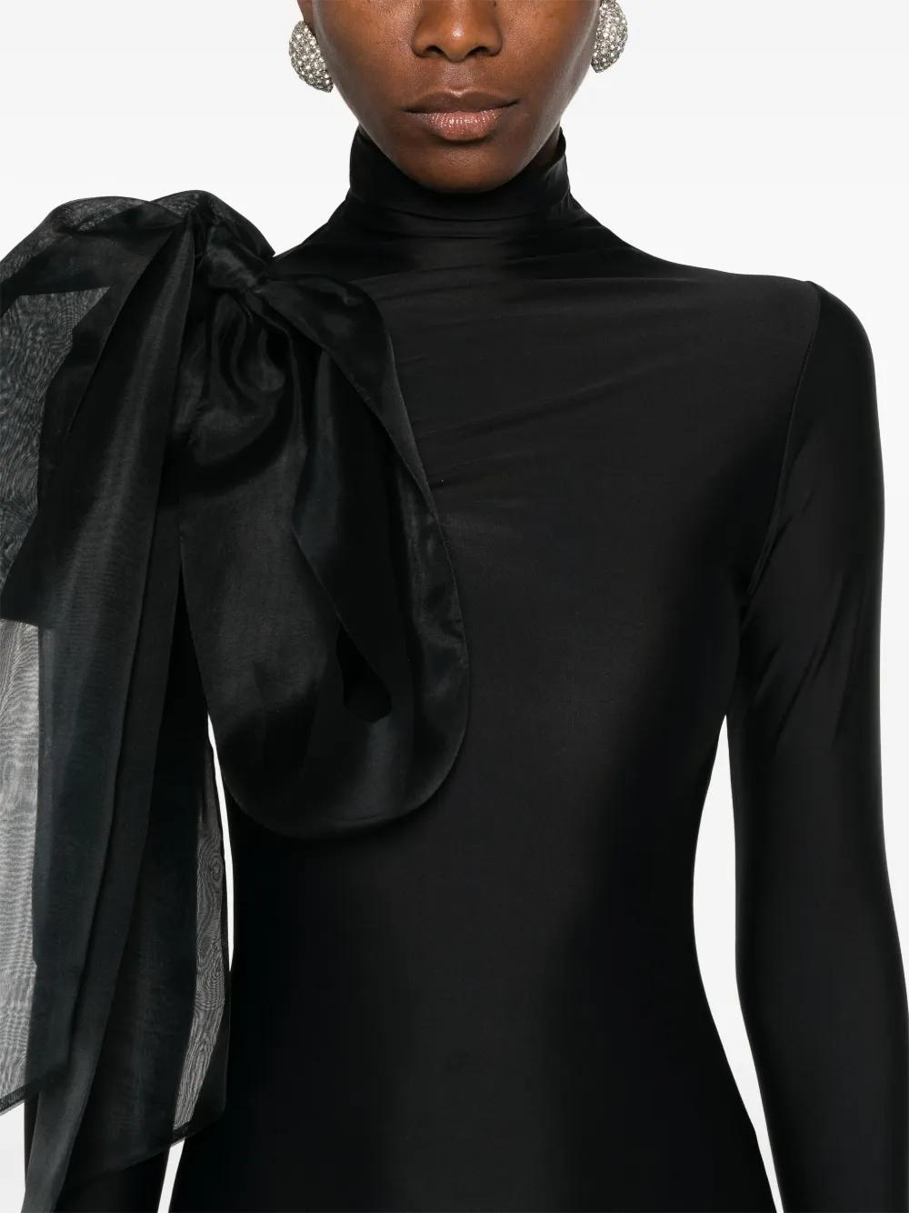 draped-detail maxi dress Product Image