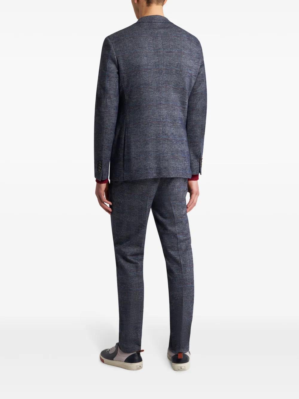 single-breasted checked blazer Product Image