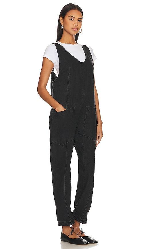 Free People High Roller Scoop Neck Sleeveless Denim Jumpsuit Product Image