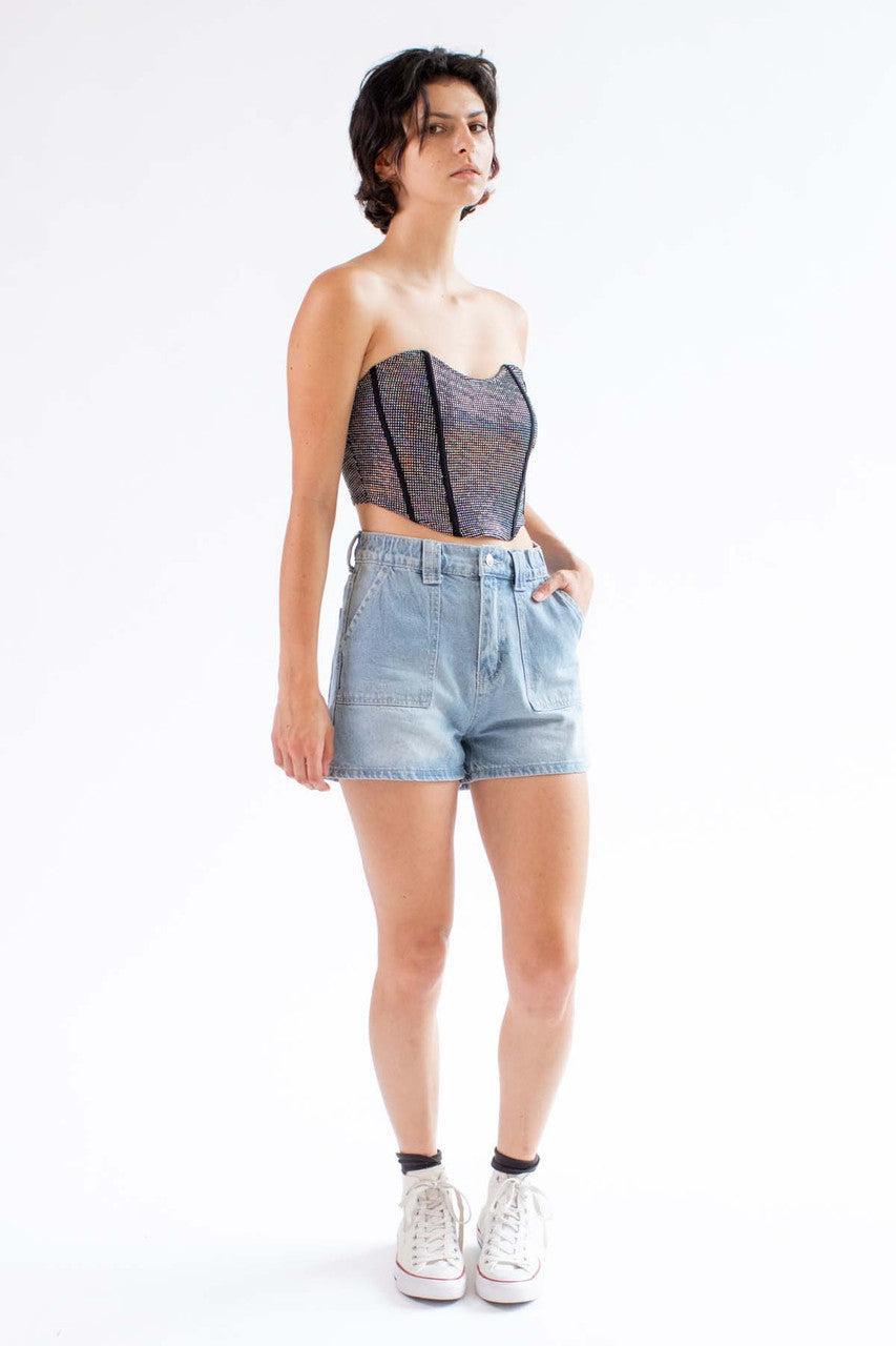 Holographic Dot Bustier Product Image