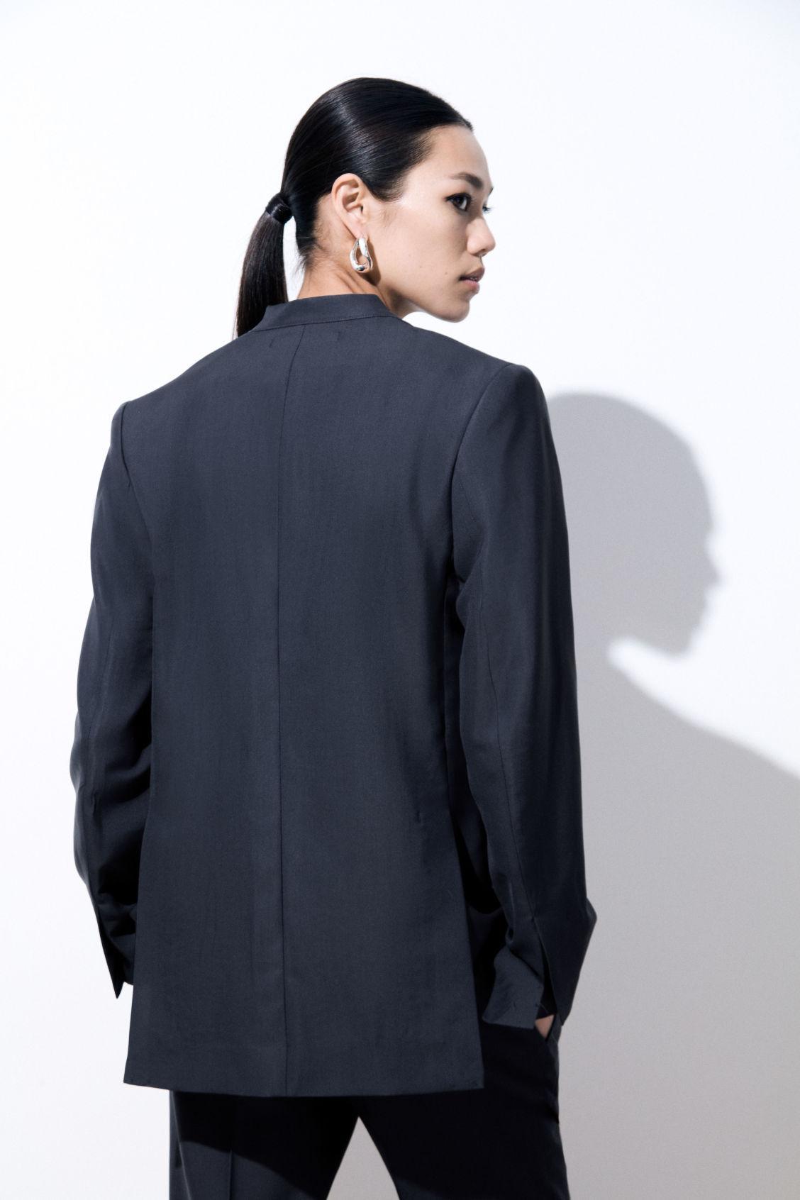 Womens Wool-Cashmere Open-Front Blazer Product Image