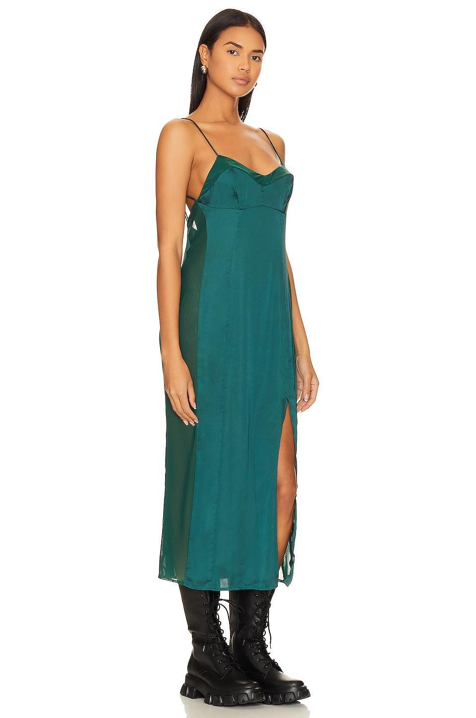 x Intimately FP City Cool Midi Slip In Evergreen Free People Product Image