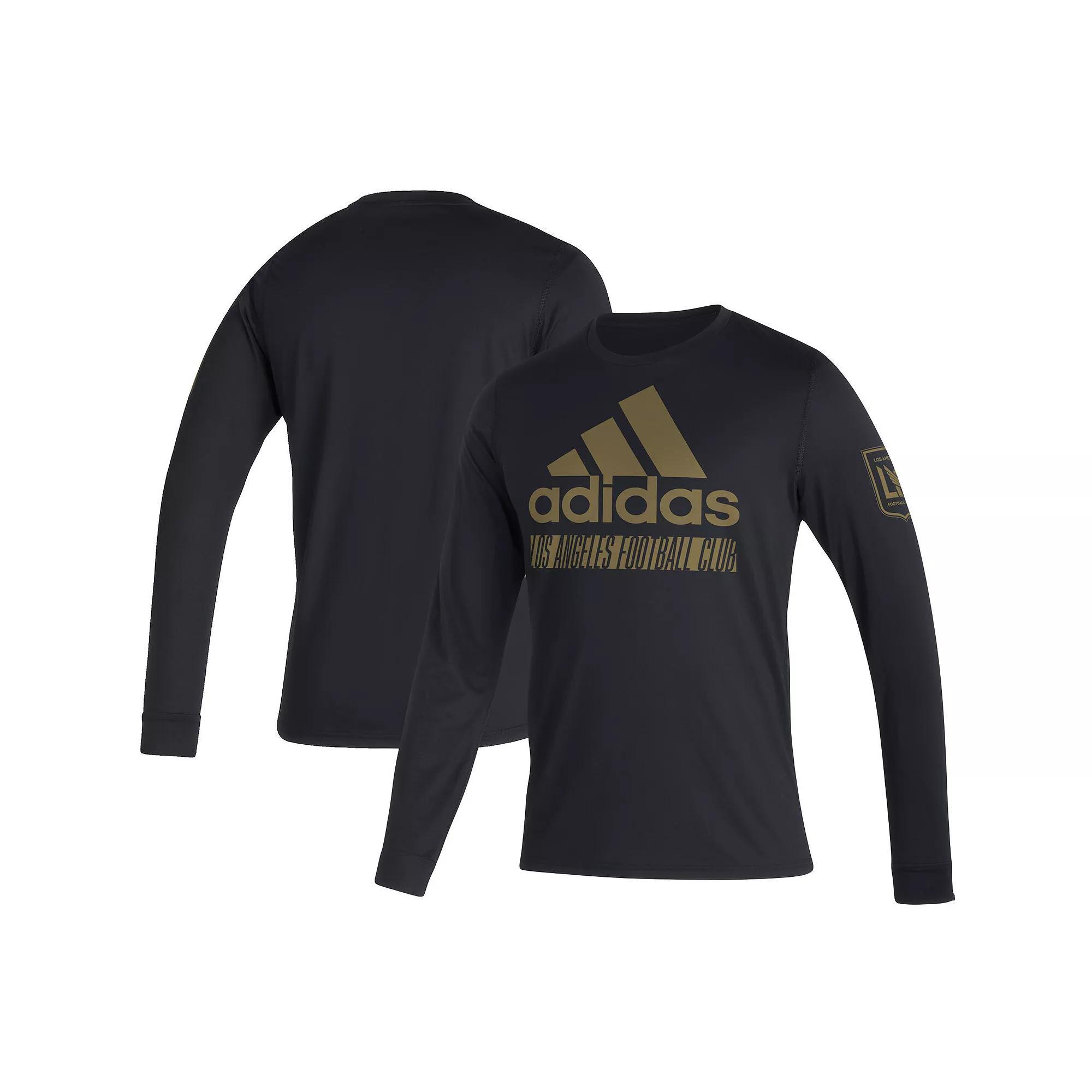 Mens adidas Black LAFC Vintage AEROREADY Long Sleeve T-Shirt Product Image