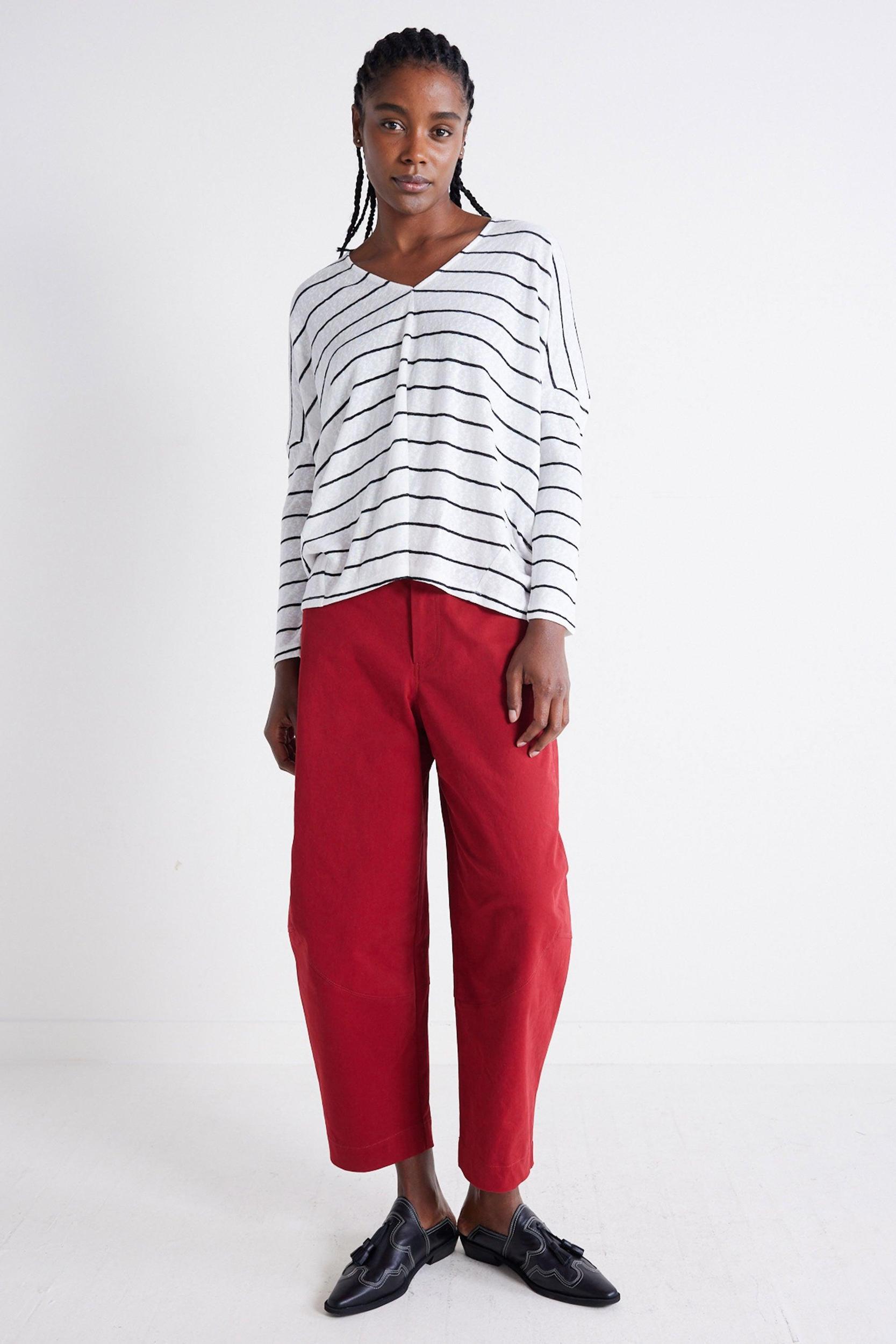 The Striped Dolman Long Sleeve Top Product Image