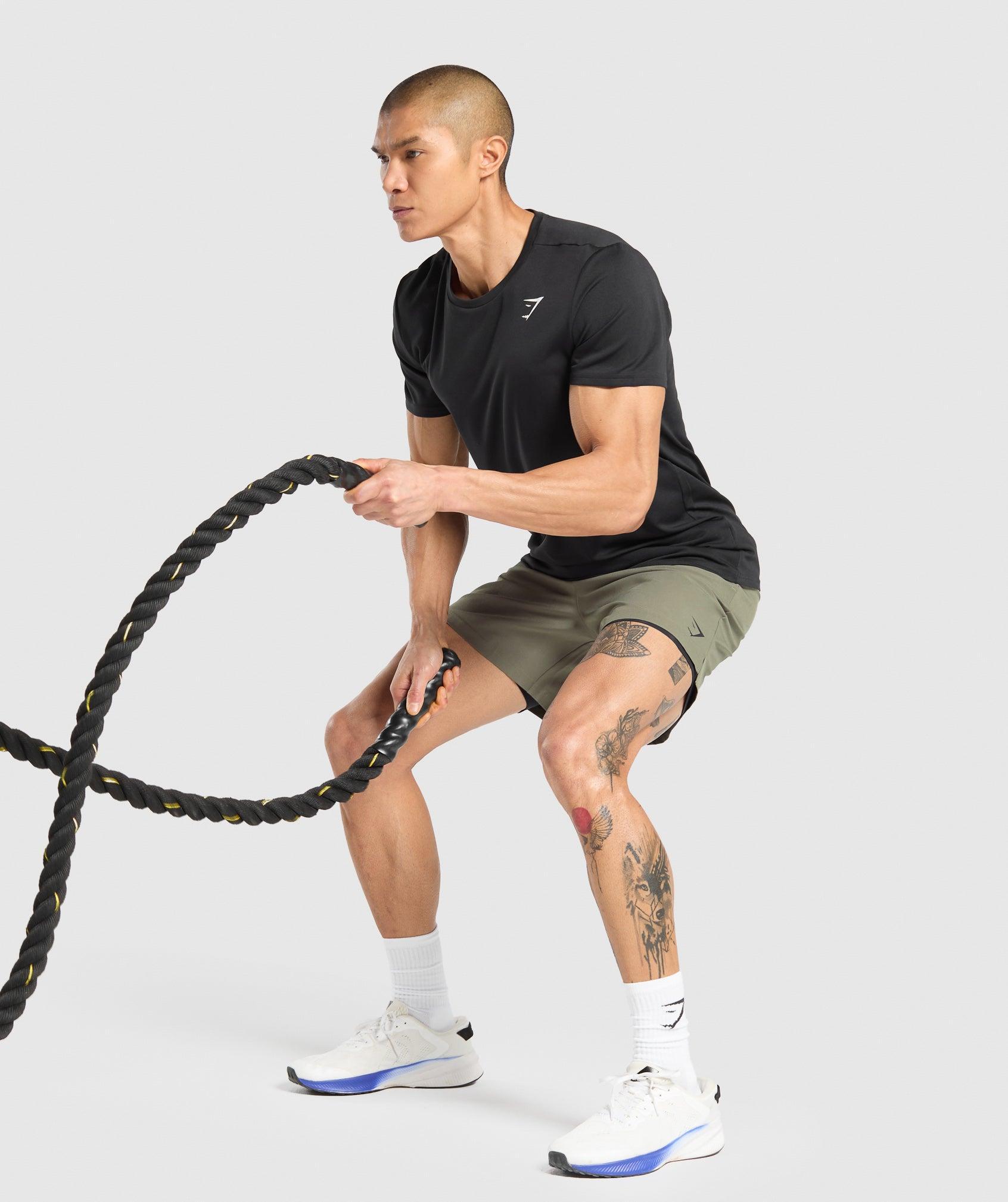 Gymshark Land to Water 6" Shorts - Base Green Male Product Image