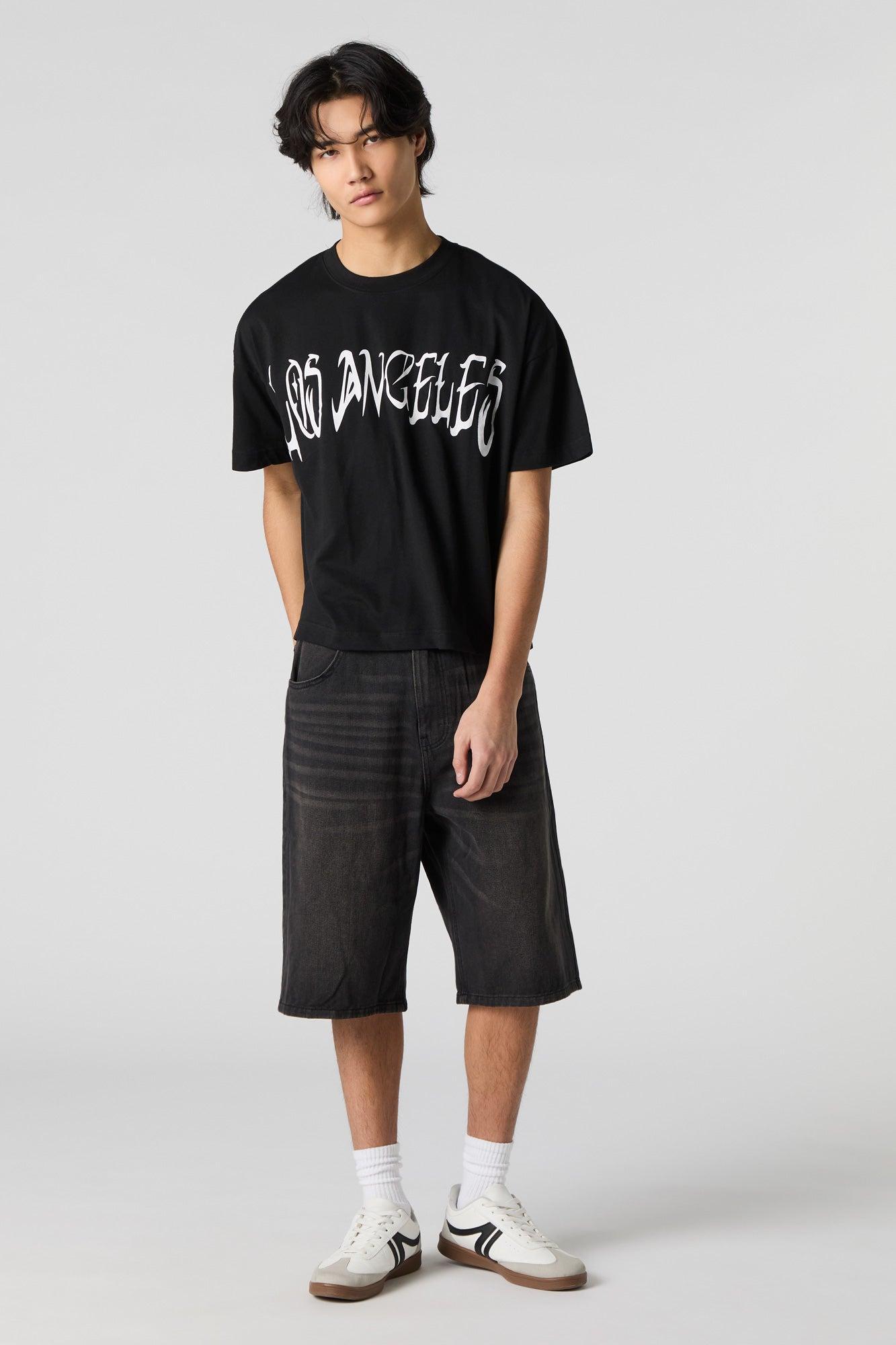 Los Angeles Graphic Boxy T-Shirt Male Product Image