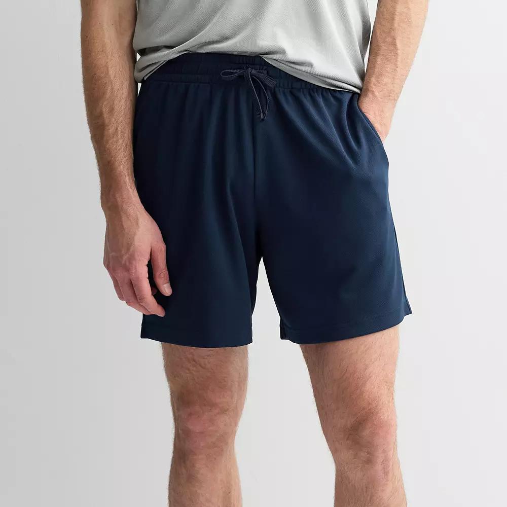 Men's Tek Gear® 7 in. Mesh Shorts, Size: Large, Blue Beauty Product Image