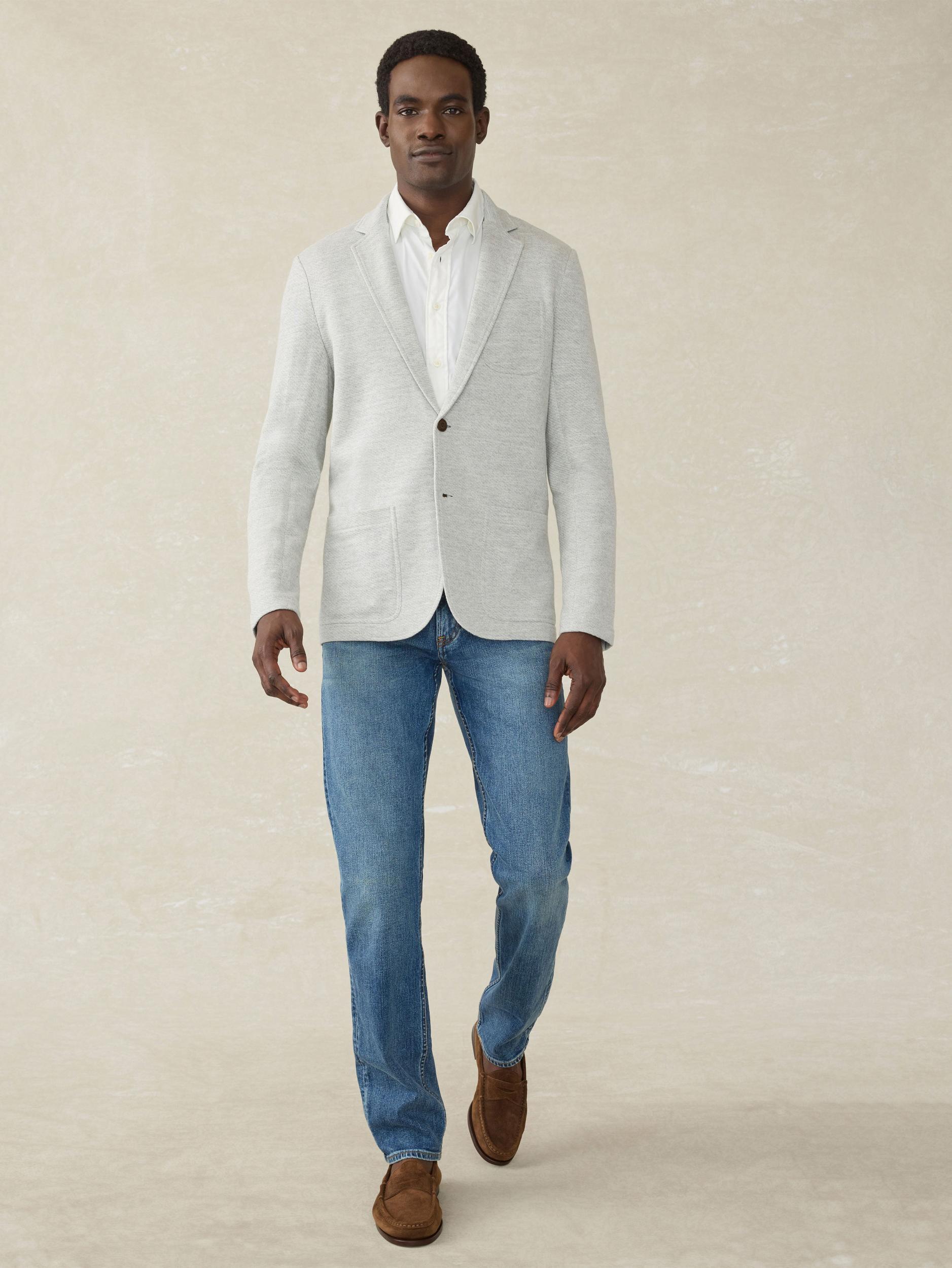 Inlet Knit Blazer (Tall) - Heather Grey Male Product Image