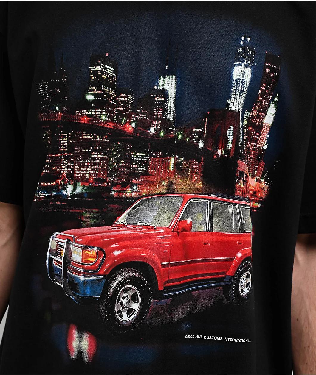HUF x Toyota Big Papa J8 Black T-Shirt Product Image