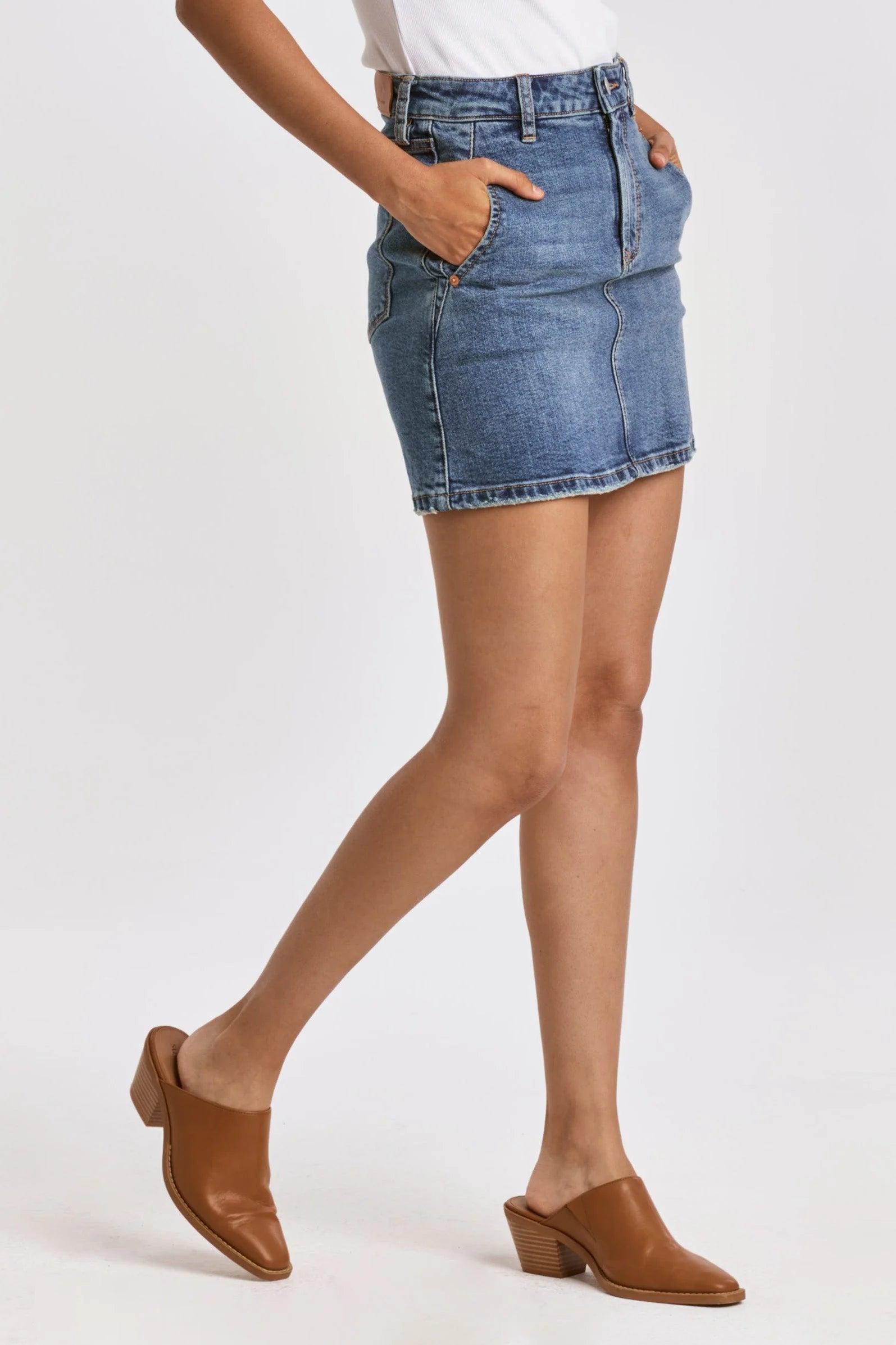 Quinn High Rise Clean Hem Skirt Product Image