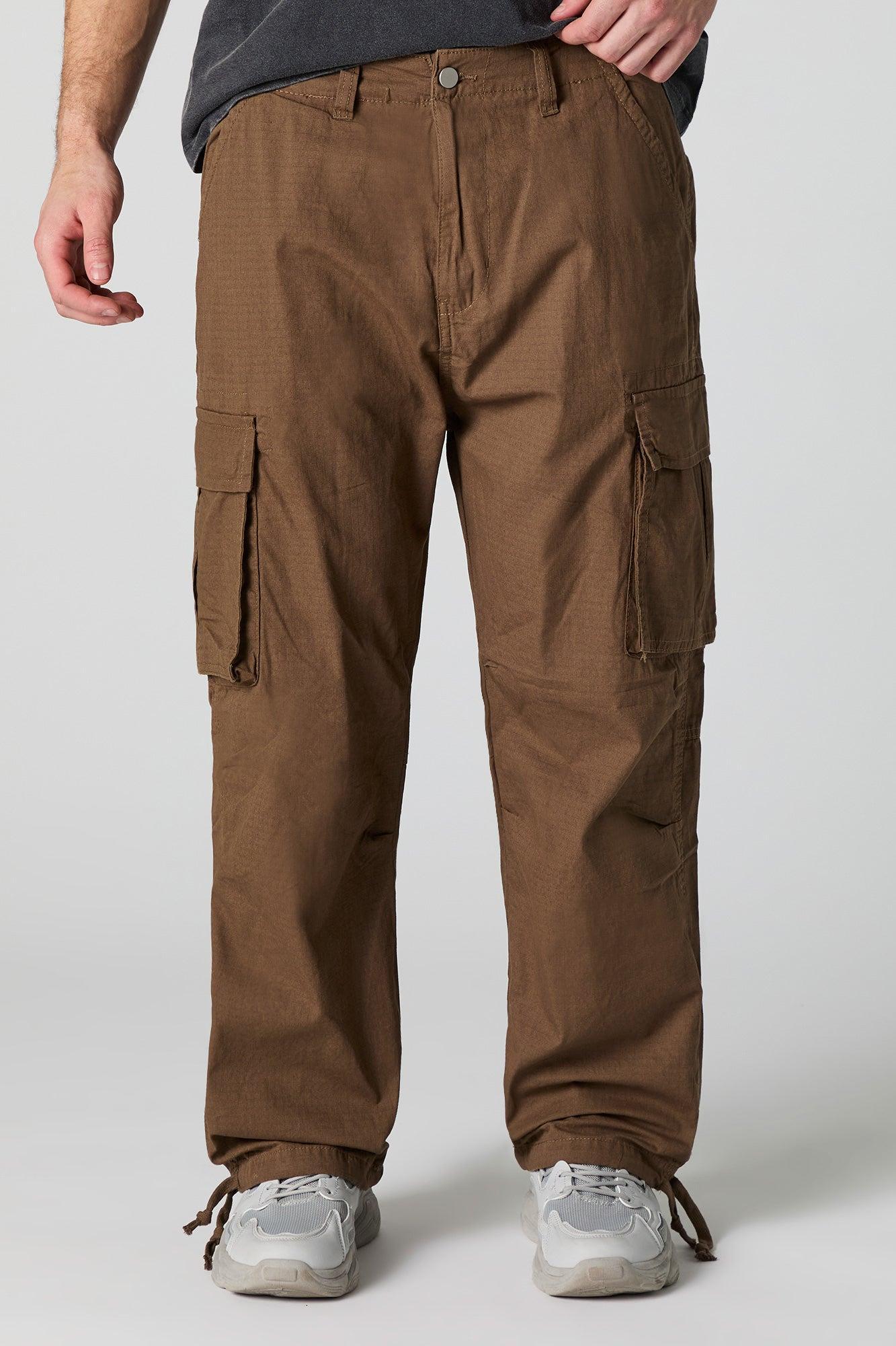 Drawstring Hem Baggy Cargo Pant Male Product Image