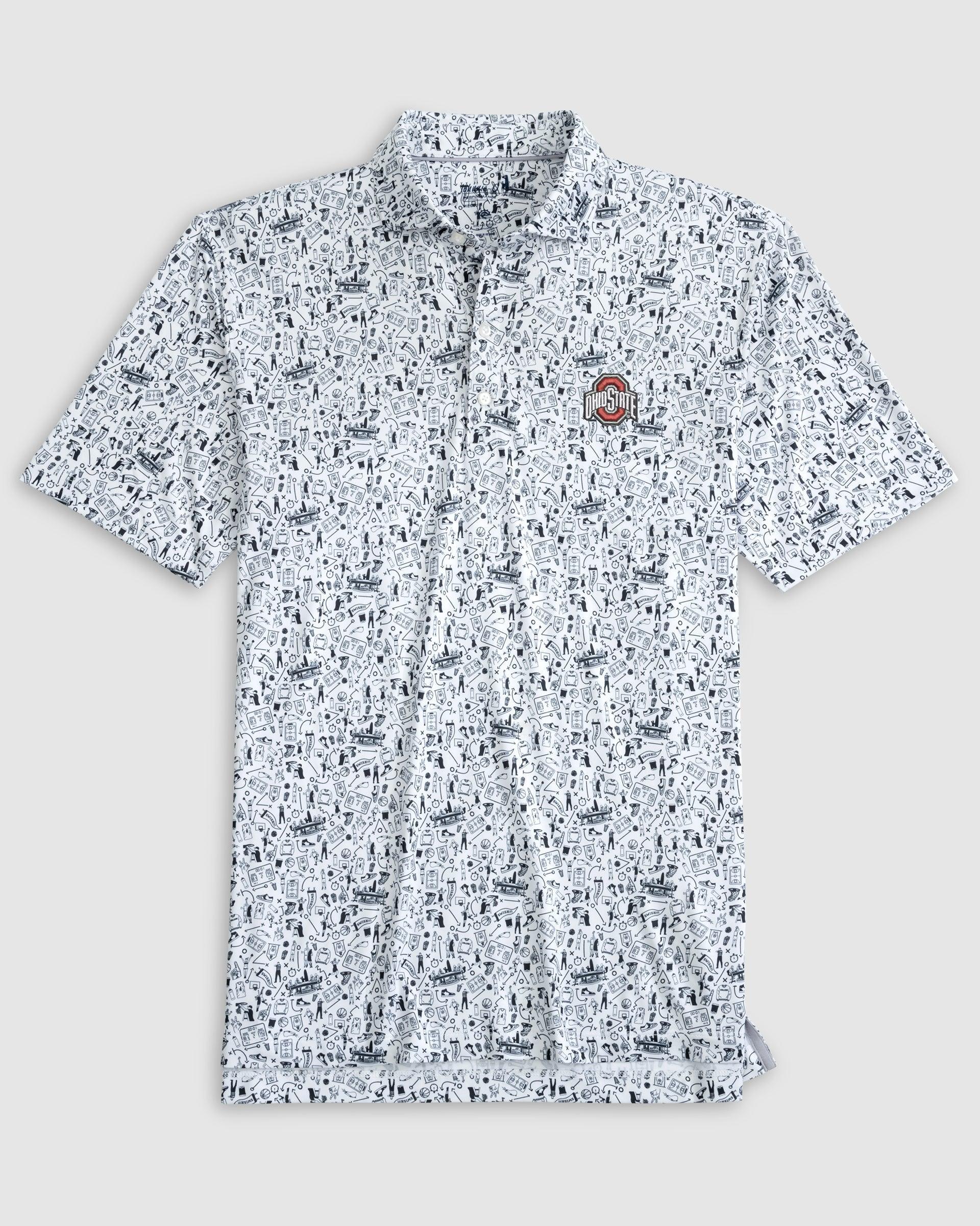 johnnie-O Georgia Hoop There It Is Performance Jersey Polo - Bulldog Head Logo Product Image