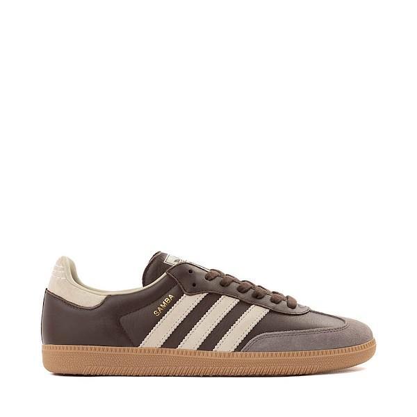 Mens adidas Samba OG Athletic Shoe Putty Gray / Gold Metallic / Gum Product Image