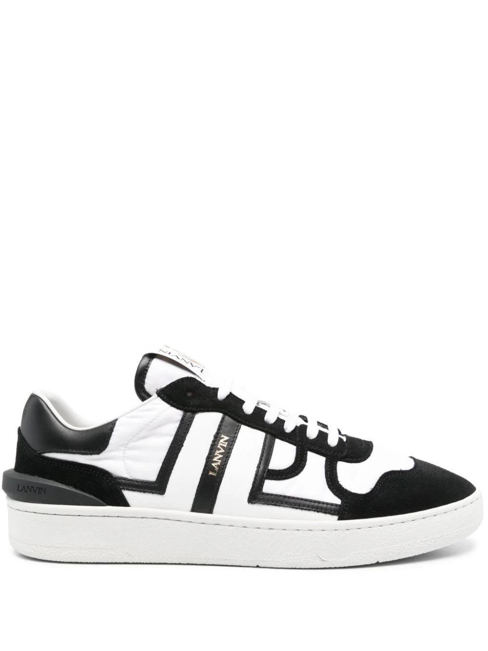 White & Black Clay Mesh Sneakers Product Image