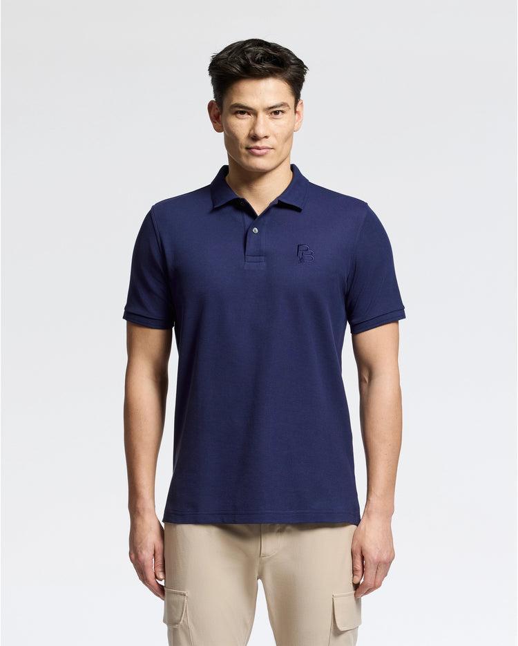 MENS NICHOLSON RIB COLLAR PIQUE POLO - B6K401F200 Product Image