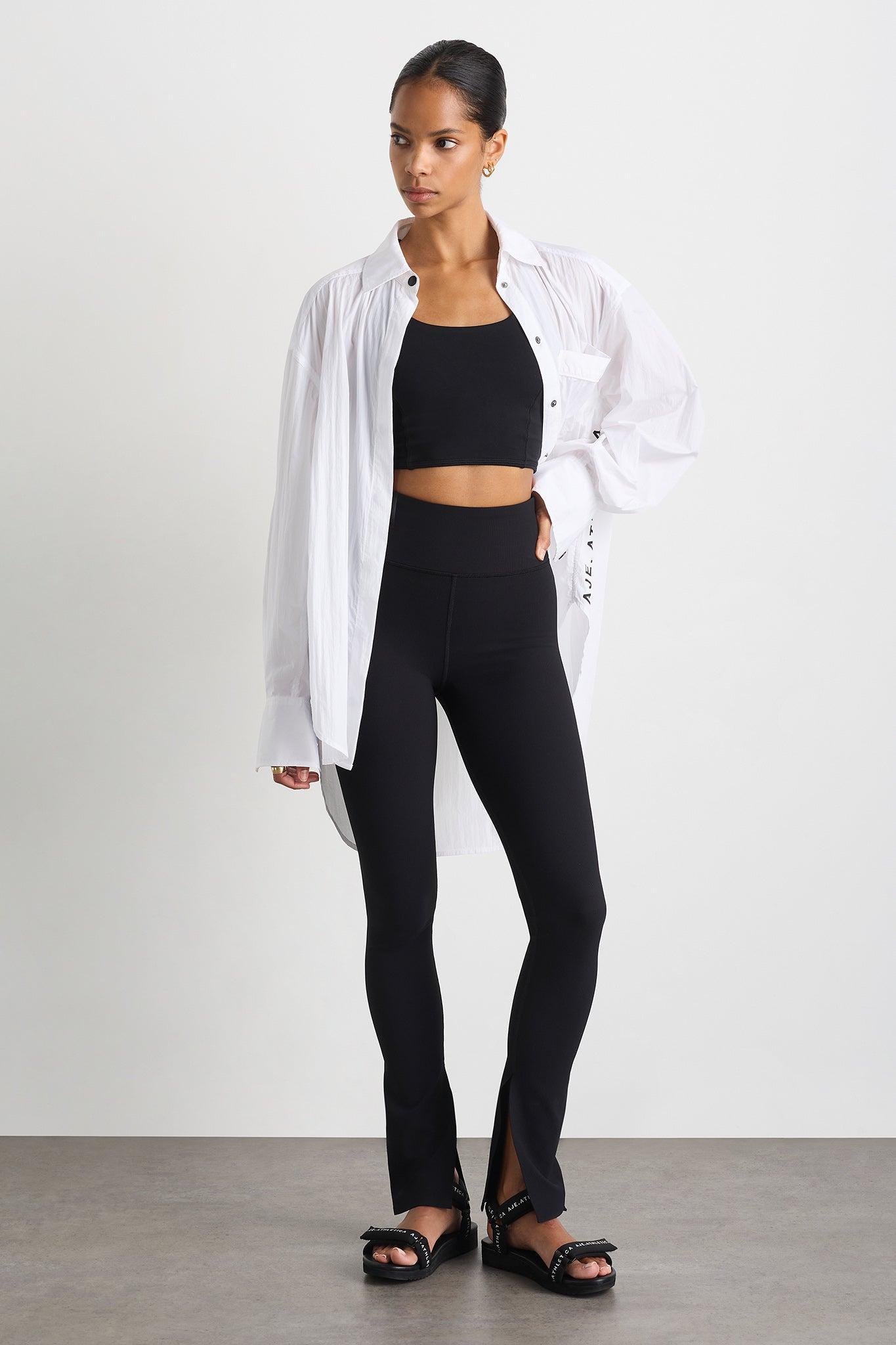 High Waist Split Hem Legging 205 Product Image