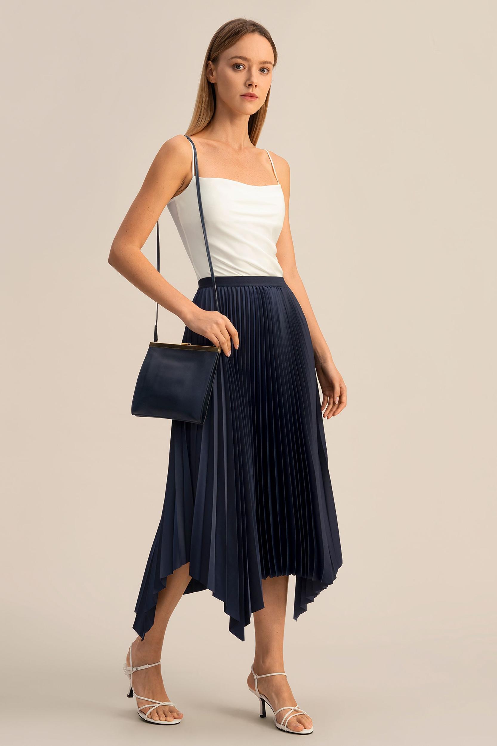 Pleated Handkerchief Skirt Product Image