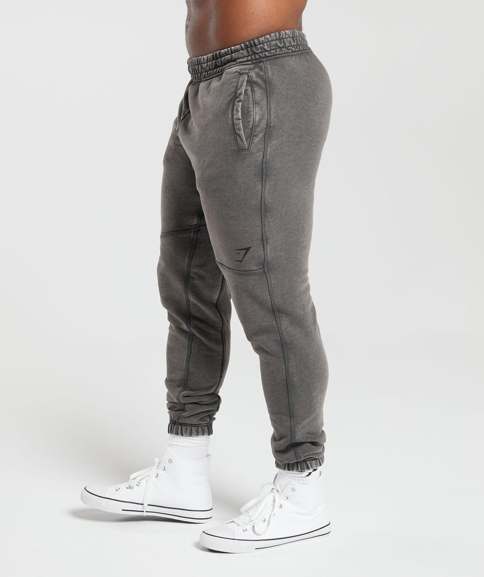 Gymshark Heritage Joggers - Onyx Grey Male Product Image