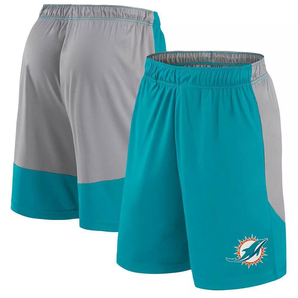 Men's Fanatics Aqua Miami Dolphins Big & Tall Team Logo Shorts, Size: 5XB, Turquoise A Product Image