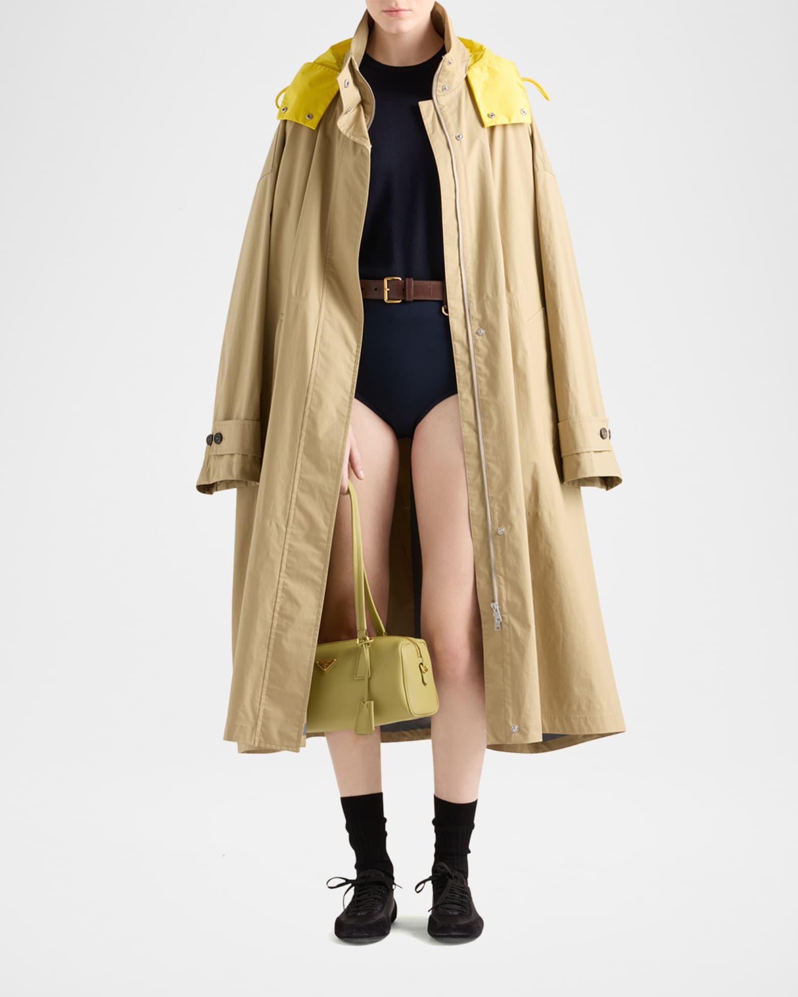 Hooded Technical Poplin Raincoat Product Image