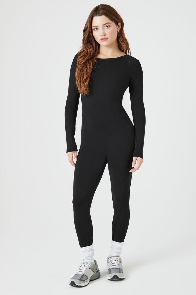 Fitted Open-Back Jumpsuit | Forever 21 Product Image