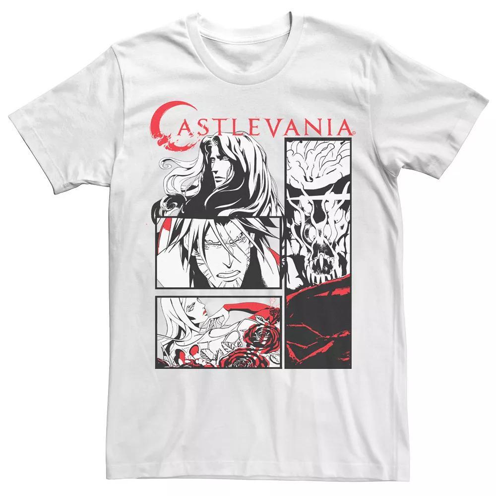 Big & Tall Castlevania Black & White Comic Panels Tee, Men's, Size: XXL Tall Product Image