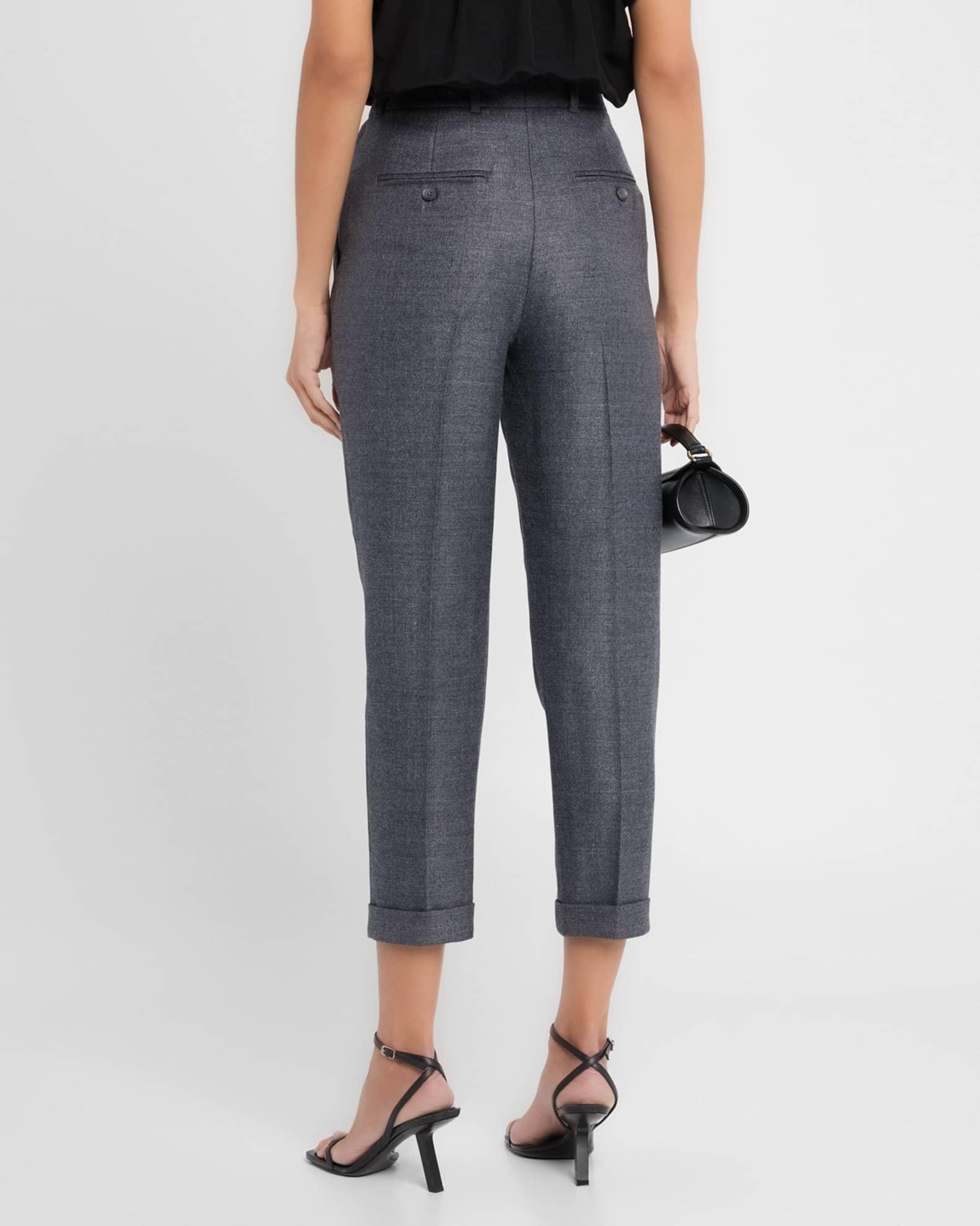 Wool-Blend Carrot Pants Product Image
