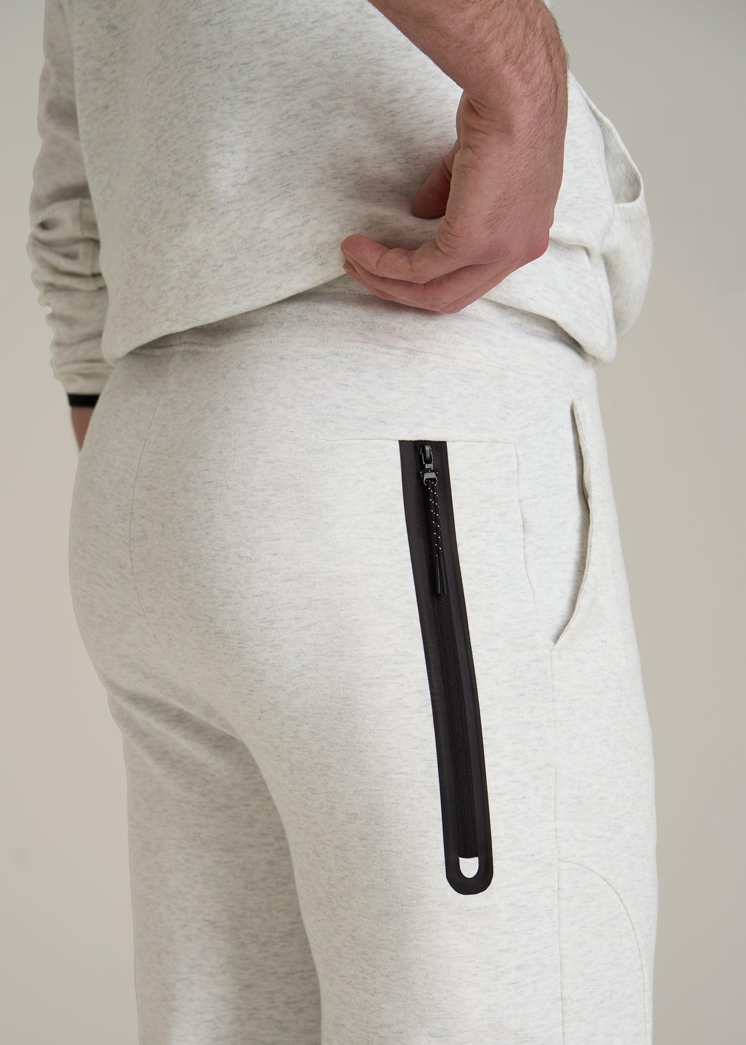 Tall Men's Utility Fleece Joggers in Heather Frost Product Image