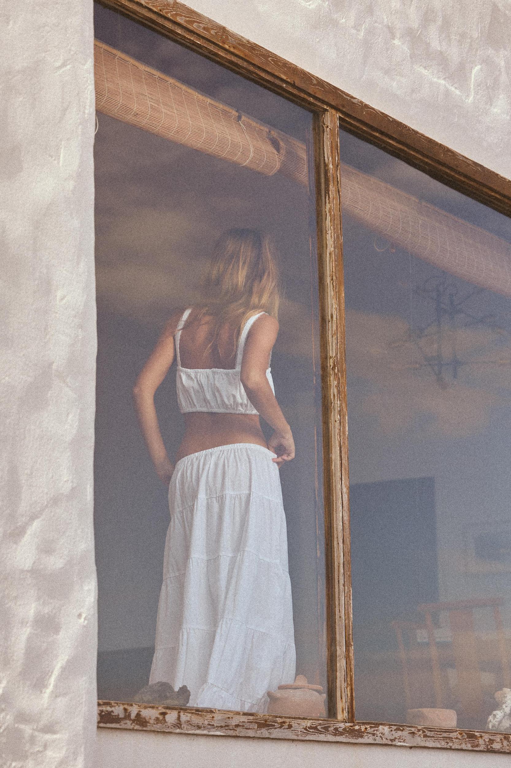 LONG TIERED SKIRT Product Image