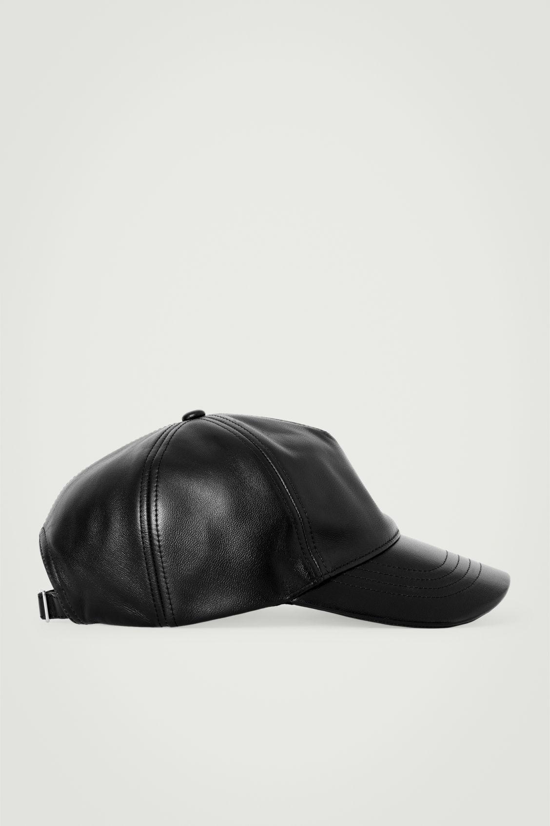 LEATHER BASEBALL CAP Product Image