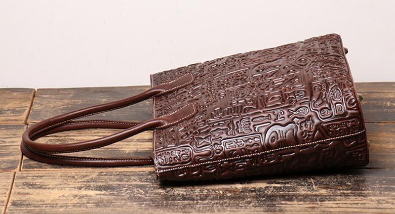 MARCIA Classic Leather Tote Product Image
