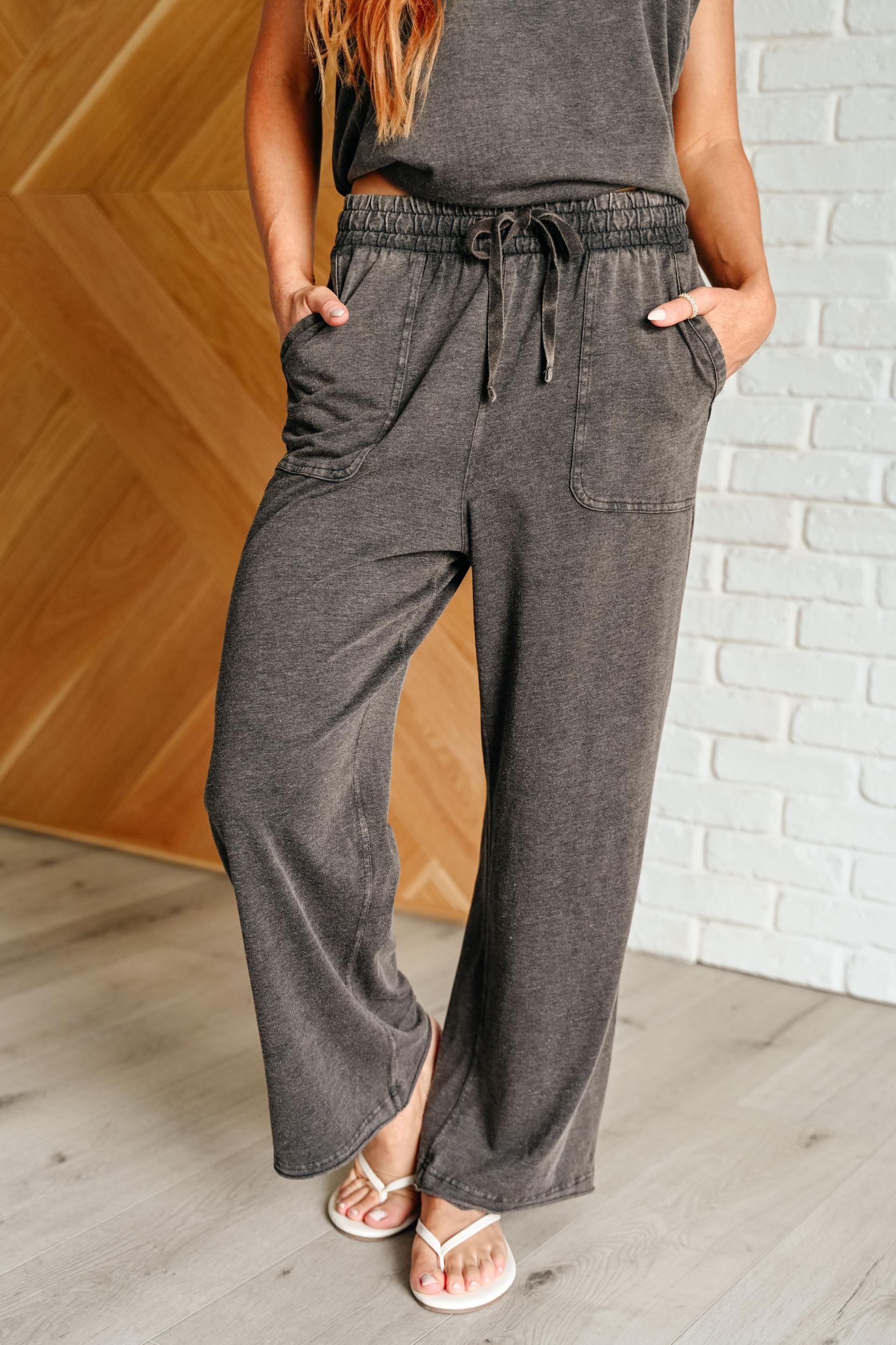 Taking It Easy Tank and Pants Set in Black (Online Exclusive) Product Image