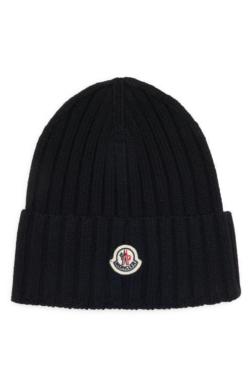 Ribbed Wool Beanie w/ Logo Product Image