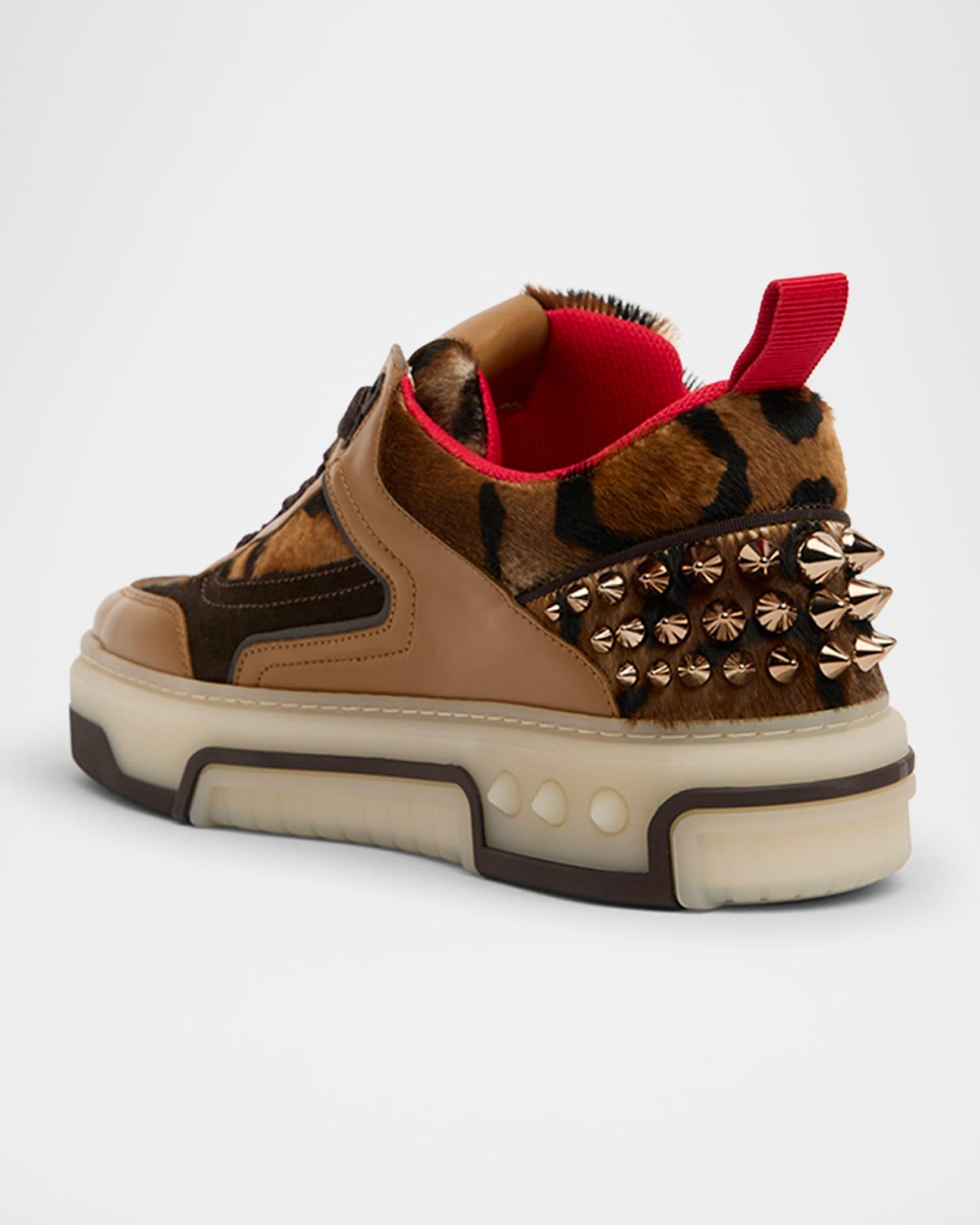 Men's Astroloubi Calf-Hair & Leather Low-Top Sneakers Product Image