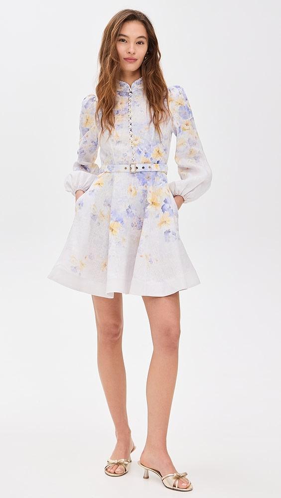 Zimmermann Crush Buttoned Mini Dress | Shopbop Product Image