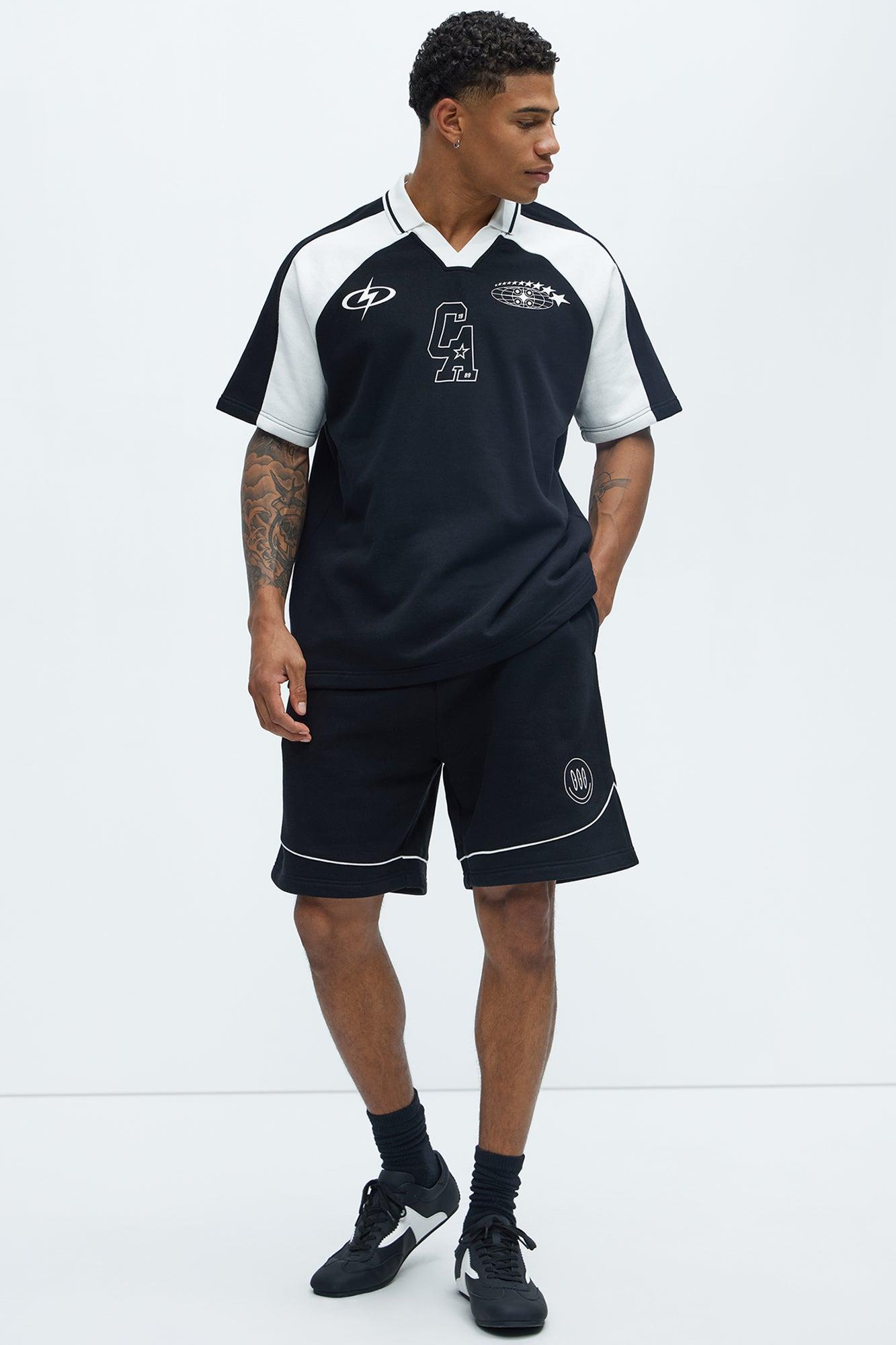 Galaxy Sweatshorts - Black/White Product Image