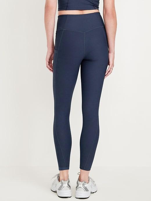 High-Waisted PowerSoft Rib Leggings Product Image
