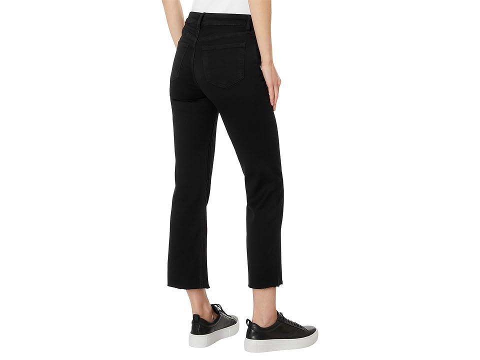 KUT from the Kloth Kelsey Petite Mid-Rise Ankle Flare - Inset Black) Women's Jeans Product Image