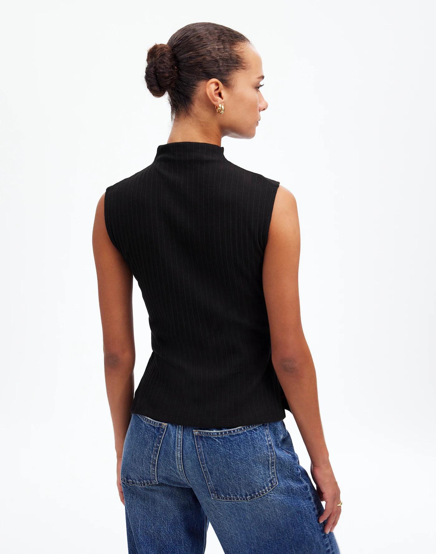 Ribbed Mockneck Tank Product Image